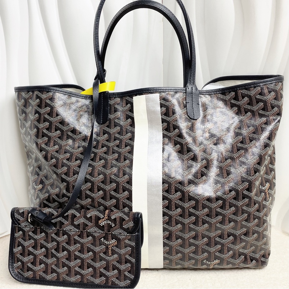 Goyard Black Saint Louis Bag Calfskin PM Tote